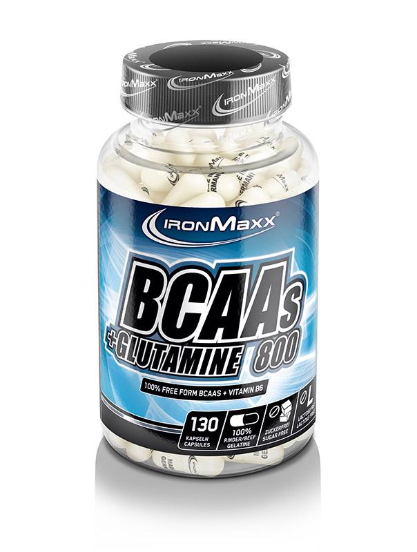 IronMaxx BCAAs + Glutamin 800 (130 Caps) MuscleBoost